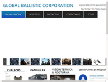 Tablet Screenshot of globalballistictech.com